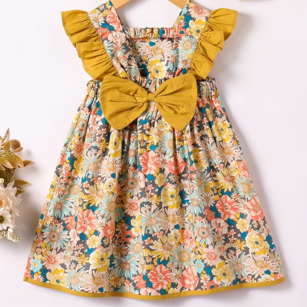 Patrón vestido floral