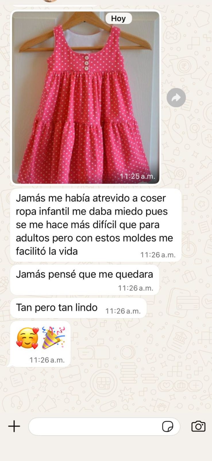 Testimonio de clienta en WhatsApp 3